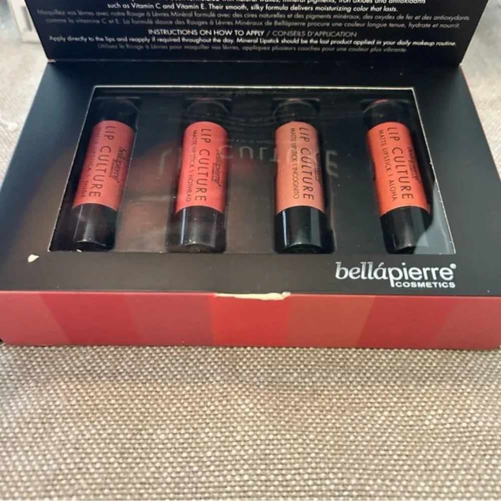 bellapierre Cosmetics Lip Culture Collection of 4 Matte Lipsticks- NIB